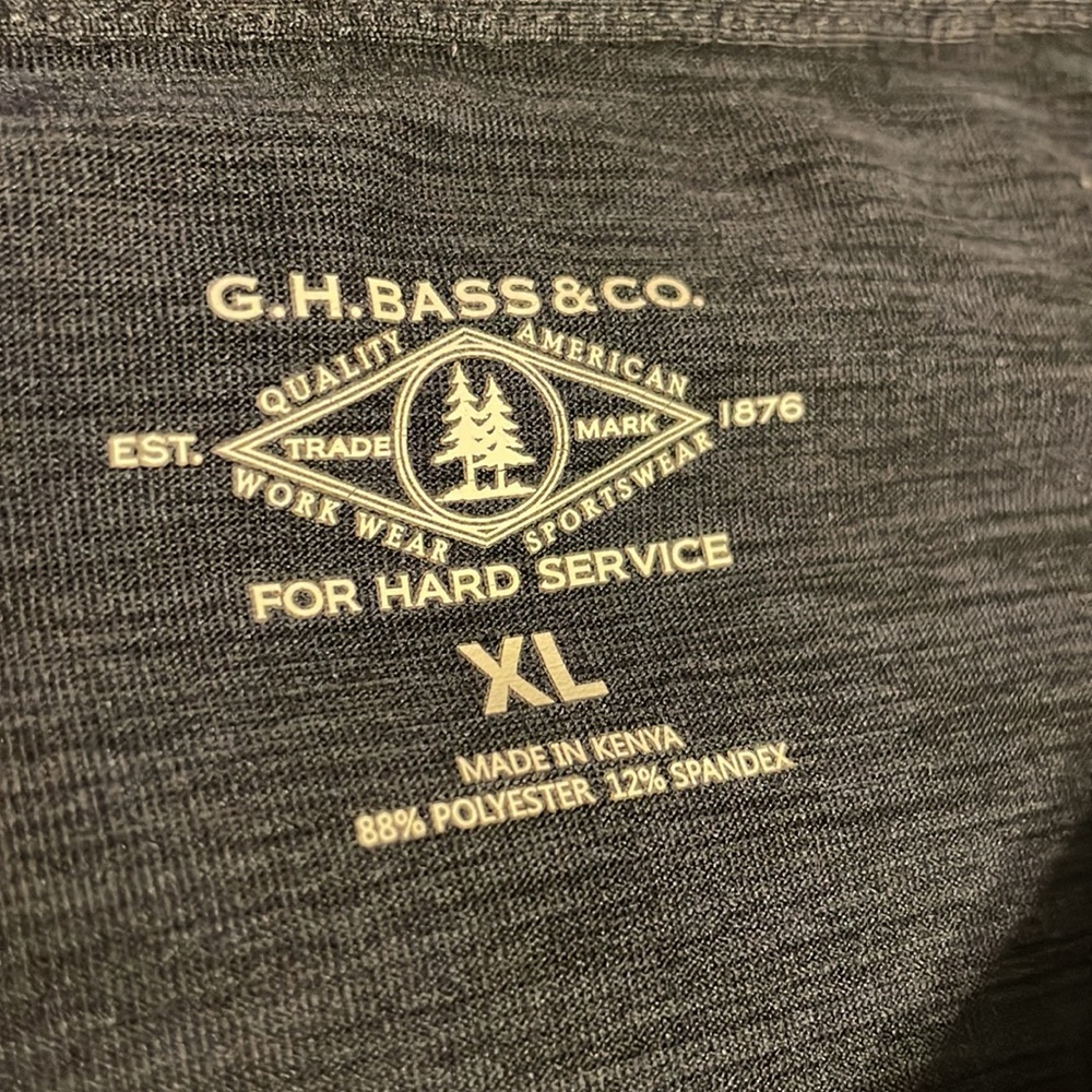 G.H. Gass & Co. black golf polo in 100% poly. Men's size XL. Like new condition. - Picture 9 of 11